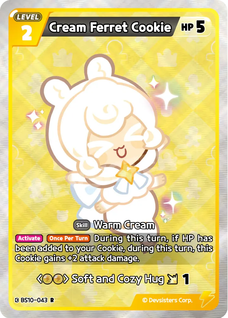Cream Ferret Cookie