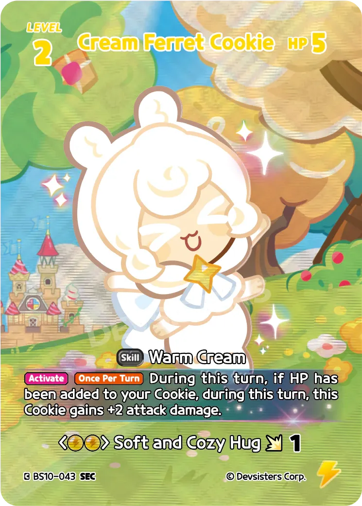 Cream Ferret Cookie