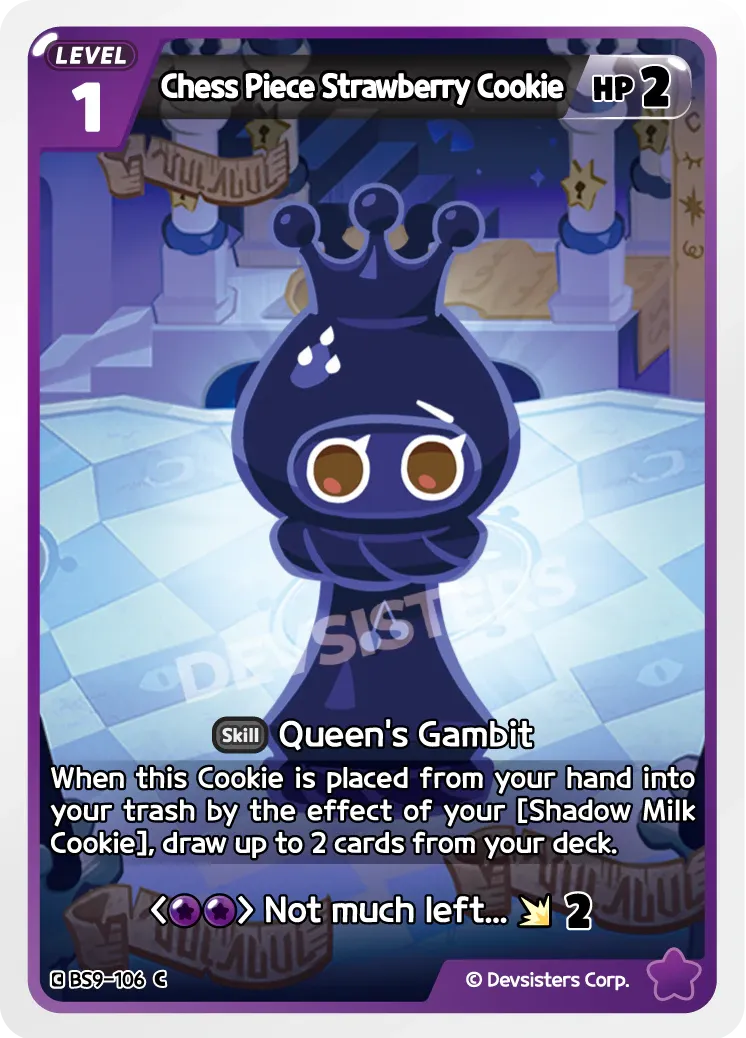 Chess Piece Strawberry Cookie