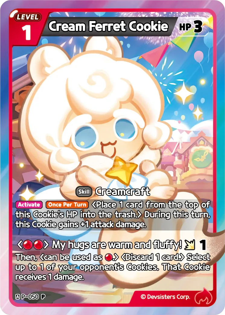 Cream Ferret Cookie