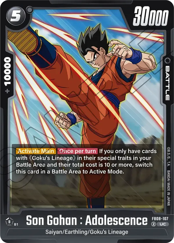 Son Gohan : Adolescence