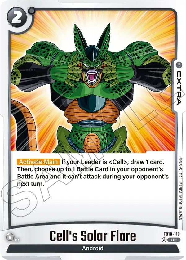 Cell's Solar Flare