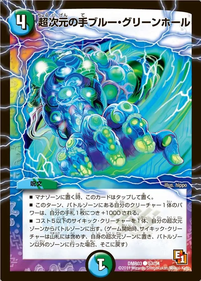Hyperspatial Grip Blue Green Hole