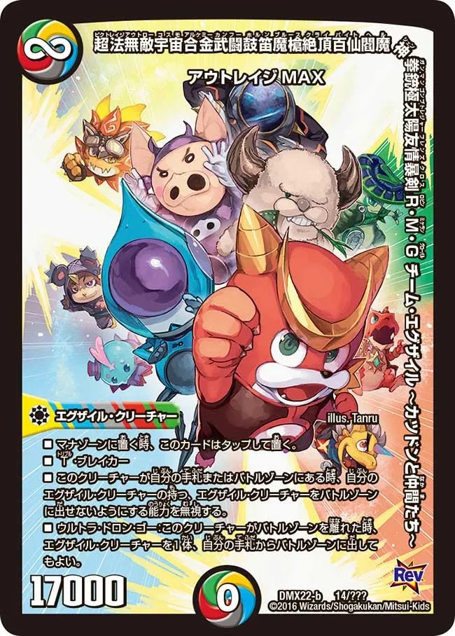 Victorage Outlaw Cosmo Alchemy Kung Fu Horn Blues Cli Byte Hell Shen Gunman Gonbutreasure Friends Cross Robin Michaelan Global, Team Exile ~Katsudon and Friends~