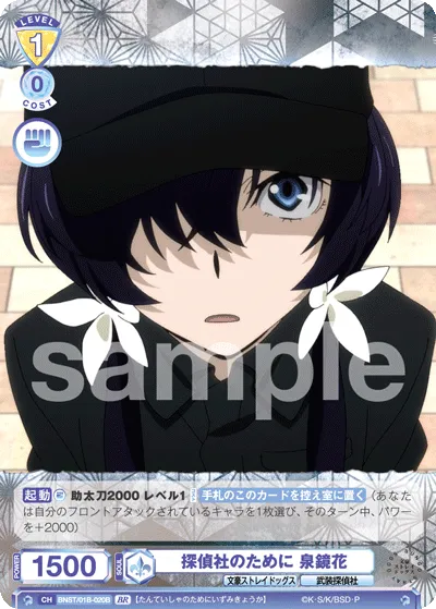 For the Detective Agency Kyoka Izumi (BR) — alternate art