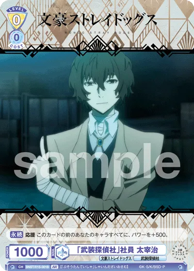 "Armed Detective Agency" employee Osamu Dazai
