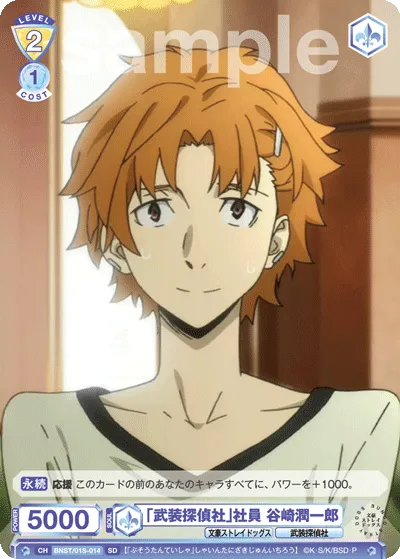 "Armed Detective Agency" employee Junichiro Tanizaki