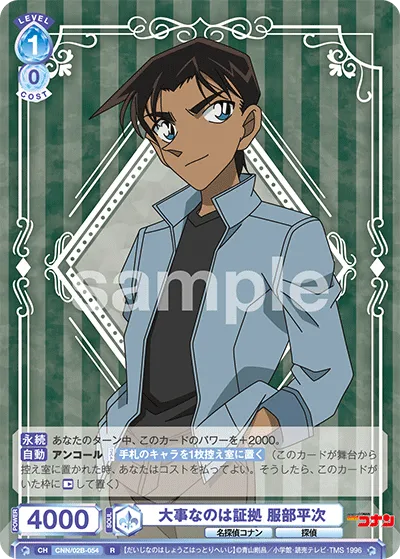 Evidence is what matters Heiji Hattori