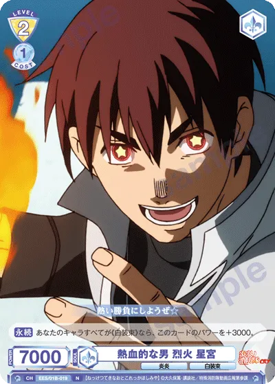 Hot-blooded man Rekka Hoshimiya