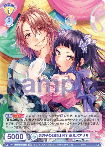 What is the boy's purpose? Arisa Takamizawa (BR) — alternate art