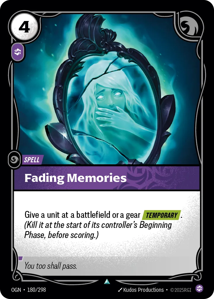Fading Memories